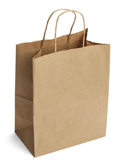 Torba papierowa cateringowa 25x11x30cm brązowa